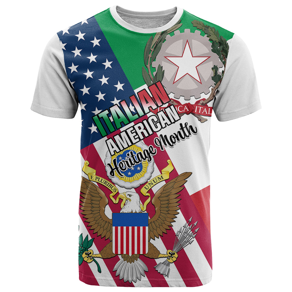 Personalised Italian American Heritage Month T Shirt - Wonder Print Shop