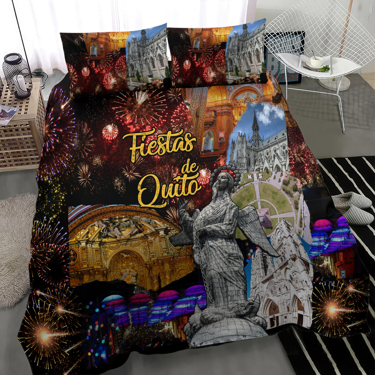 Ecuador Bedding Set Fiestas de Quito 2023 Unique Version - Wonder Print Shop