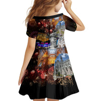 Ecuador Family Matching Off Shoulder Long Sleeve Dress and Hawaiian Shirt Fiestas de Quito 2023 Unique Version - Wonder Print Shop