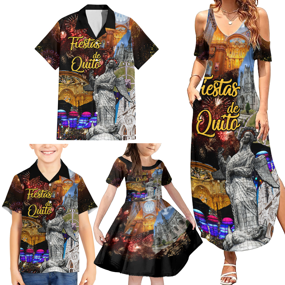 ecuador-family-matching-summer-maxi-dress-and-hawaiian-shirt-fiestas-de-quito-2023-unique-version