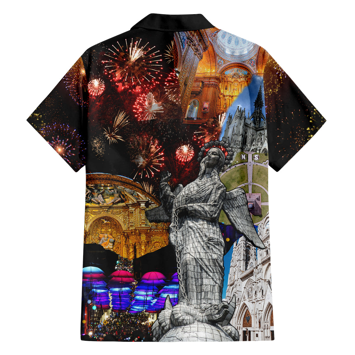 Ecuador Family Matching Summer Maxi Dress and Hawaiian Shirt Fiestas de Quito 2023 Unique Version - Wonder Print Shop