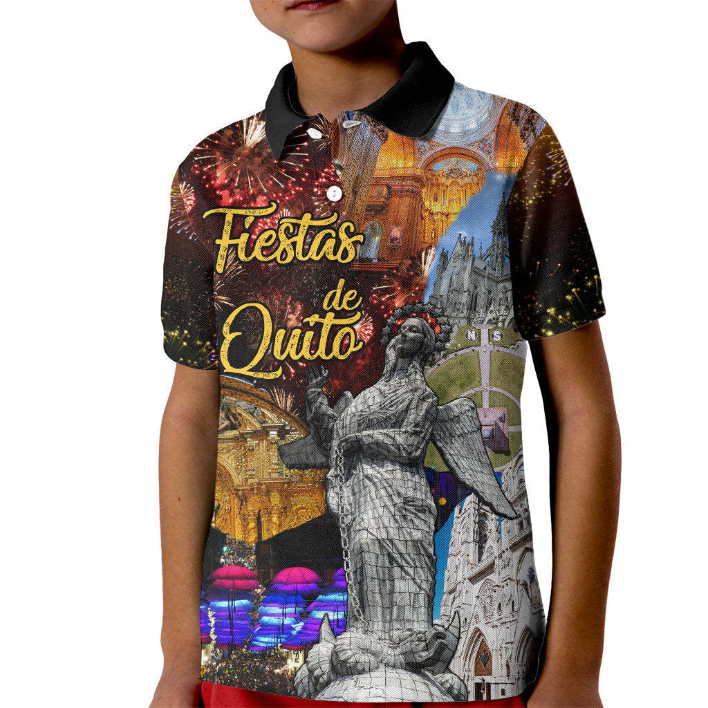 Ecuador Kid Polo Shirt Fiestas de Quito 2023 Unique Version - Wonder Print Shop