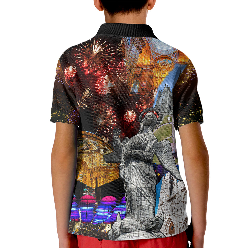 Ecuador Kid Polo Shirt Fiestas de Quito 2023 Unique Version - Wonder Print Shop