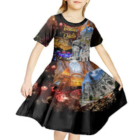 Ecuador Kid Short Sleeve Dress Fiestas de Quito 2023 Unique Version - Wonder Print Shop