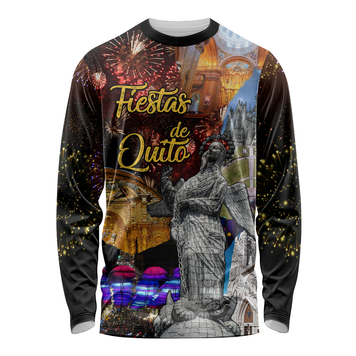 Ecuador Long Sleeve Shirt Fiestas de Quito 2023 Unique Version - Wonder Print Shop