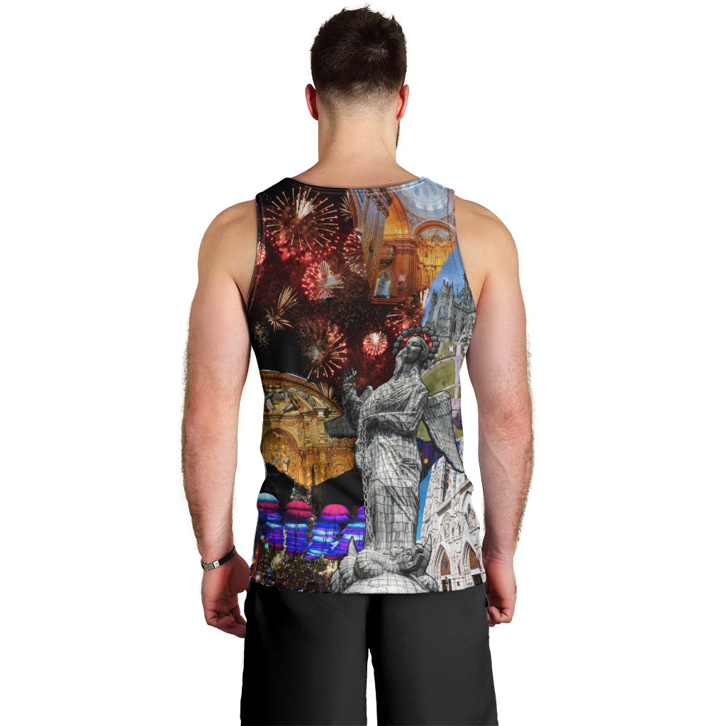 Ecuador Men Tank Top Fiestas de Quito 2023 Unique Version - Wonder Print Shop