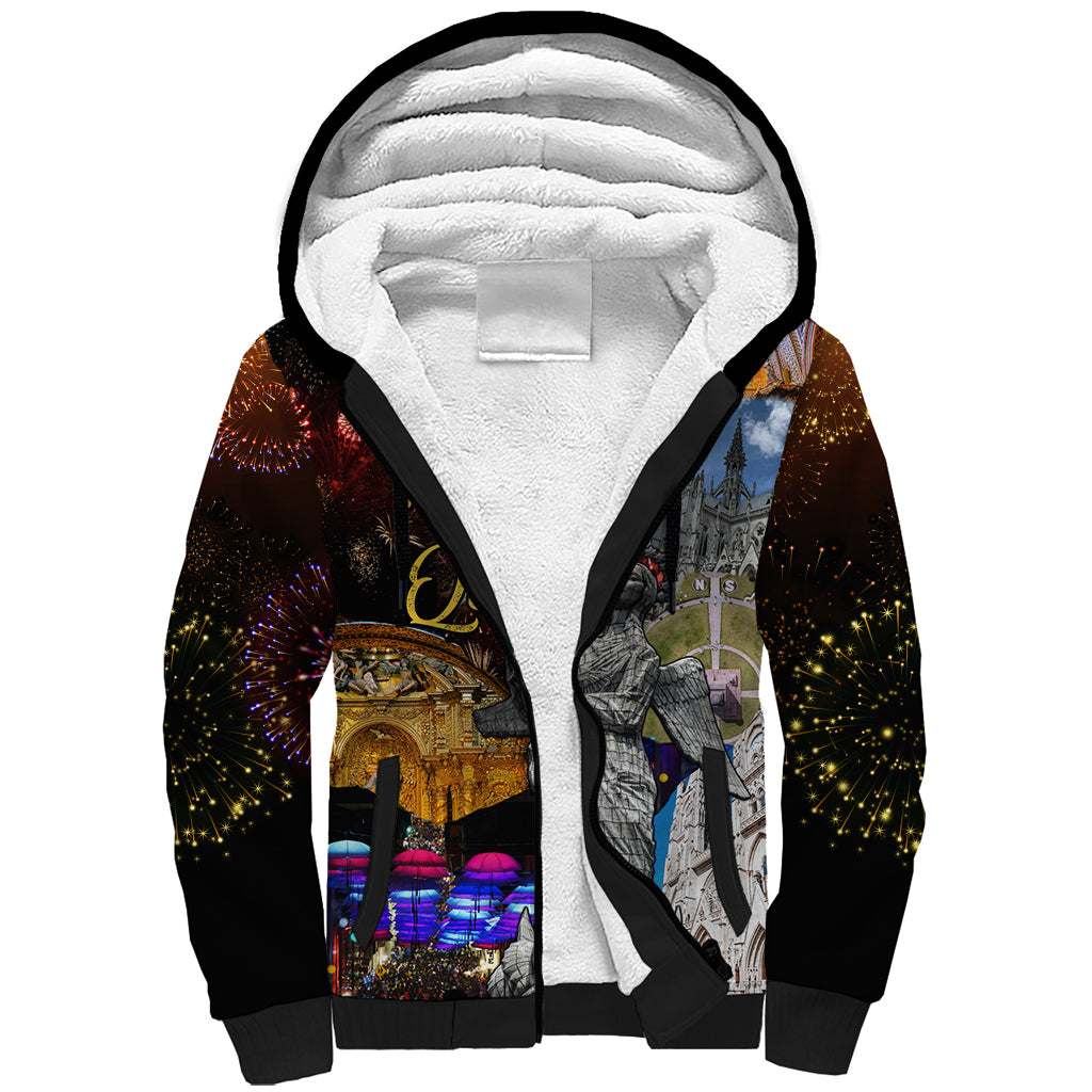 Ecuador Sherpa Hoodie Fiestas de Quito 2023 Unique Version - Wonder Print Shop