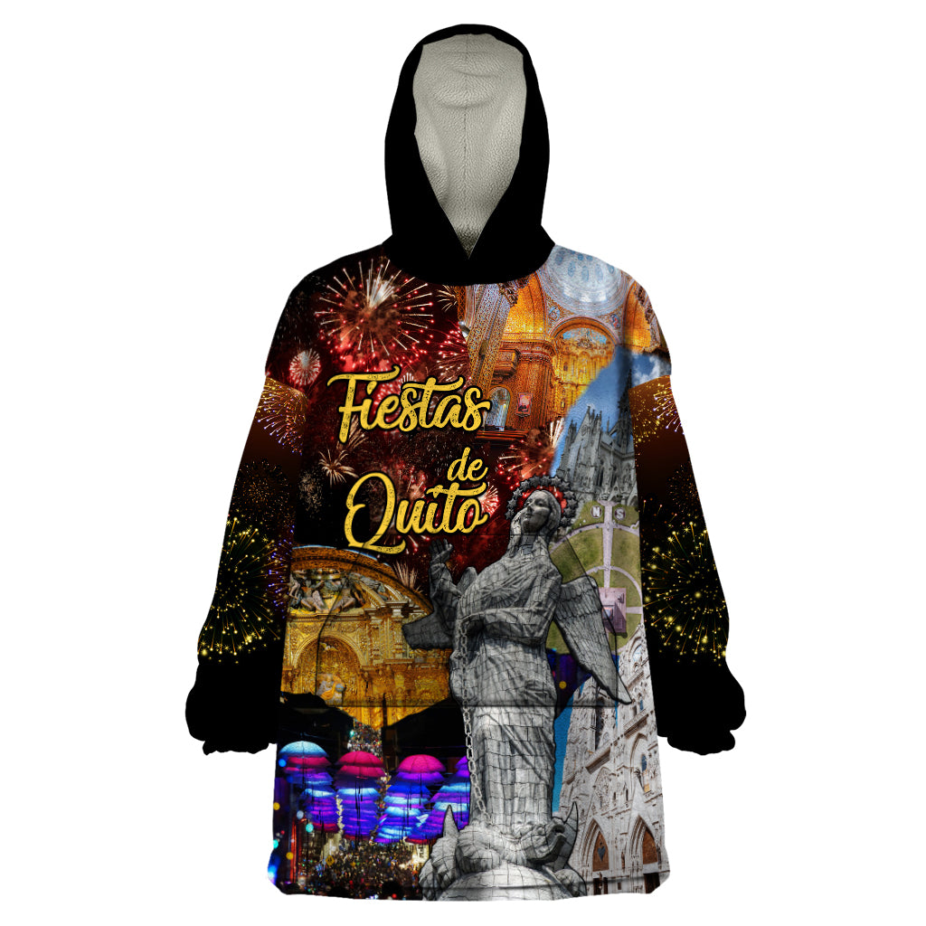 Ecuador Wearable Blanket Hoodie Fiestas de Quito 2023 Unique Version - Wonder Print Shop