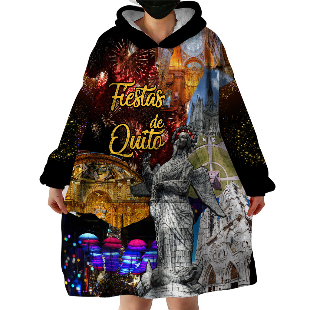 Ecuador Wearable Blanket Hoodie Fiestas de Quito 2023 Unique Version - Wonder Print Shop