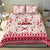 Custom Alabama Christmas Bedding Set Santa Claus Xmas Pattern - Wonder Print Shop