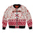 Custom Alabama Christmas Bomber Jacket Santa Claus Xmas Pattern - Wonder Print Shop