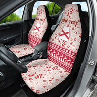 Custom Alabama Christmas Car Seat Cover Santa Claus Xmas Pattern - Wonder Print Shop
