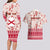 Custom Alabama Christmas Couples Matching Long Sleeve Bodycon Dress and Hawaiian Shirt Santa Claus Xmas Pattern - Wonder Print Shop