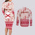 Custom Alabama Christmas Couples Matching Long Sleeve Bodycon Dress and Long Sleeve Button Shirt Santa Claus Xmas Pattern - Wonder Print Shop