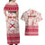 Custom Alabama Christmas Couples Matching Off Shoulder Maxi Dress and Hawaiian Shirt Santa Claus Xmas Pattern - Wonder Print Shop