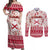 Custom Alabama Christmas Couples Matching Off Shoulder Maxi Dress and Long Sleeve Button Shirt Santa Claus Xmas Pattern - Wonder Print Shop