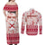 Custom Alabama Christmas Couples Matching Off Shoulder Maxi Dress and Long Sleeve Button Shirt Santa Claus Xmas Pattern - Wonder Print Shop