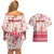 Custom Alabama Christmas Couples Matching Off Shoulder Short Dress and Hawaiian Shirt Santa Claus Xmas Pattern - Wonder Print Shop
