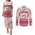 Custom Alabama Christmas Couples Matching Puletasi Dress and Long Sleeve Button Shirt Santa Claus Xmas Pattern - Wonder Print Shop