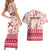 Custom Alabama Christmas Couples Matching Short Sleeve Bodycon Dress and Hawaiian Shirt Santa Claus Xmas Pattern - Wonder Print Shop