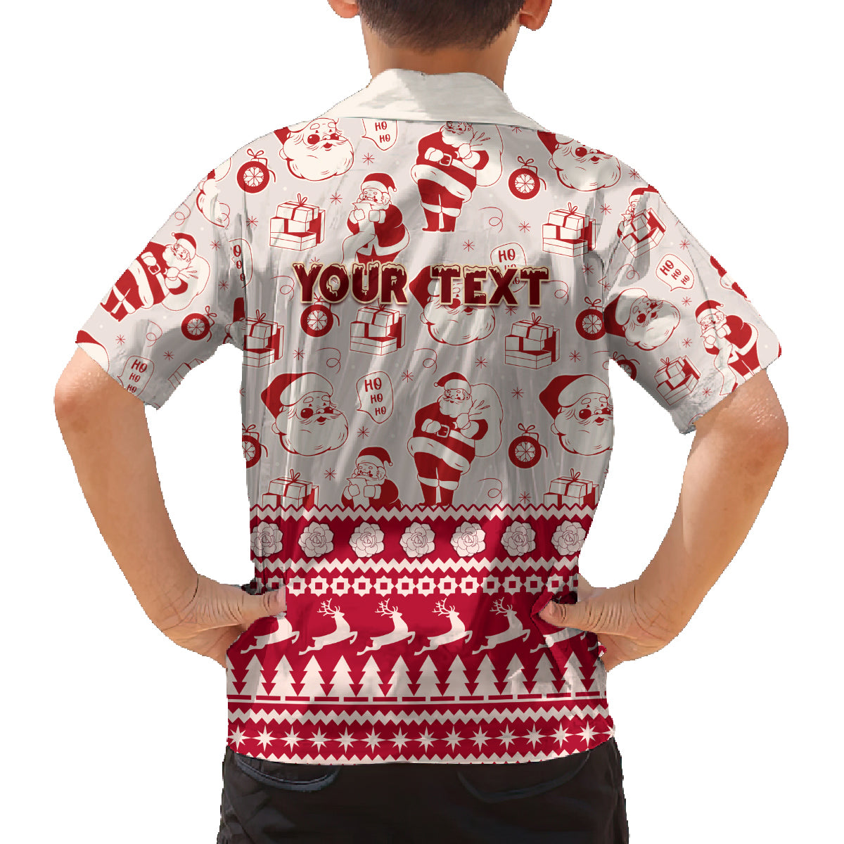 Custom Alabama Christmas Family Matching Long Sleeve Bodycon Dress and Hawaiian Shirt Santa Claus Xmas Pattern - Wonder Print Shop