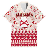Custom Alabama Christmas Family Matching Mermaid Dress and Hawaiian Shirt Santa Claus Xmas Pattern - Wonder Print Shop