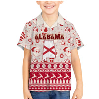 Custom Alabama Christmas Family Matching Mermaid Dress and Hawaiian Shirt Santa Claus Xmas Pattern - Wonder Print Shop