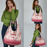 Custom Alabama Christmas Grocery Bag Santa Claus Xmas Pattern