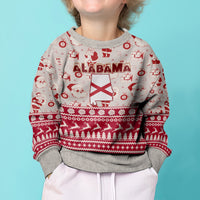 Custom Alabama Christmas Kid Ugly Christmas Sweater Santa Claus Xmas Pattern - Wonder Print Shop