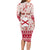 Custom Alabama Christmas Long Sleeve Bodycon Dress Santa Claus Xmas Pattern - Wonder Print Shop