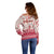 Custom Alabama Christmas Off Shoulder Sweater Santa Claus Xmas Pattern - Wonder Print Shop