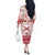 Custom Alabama Christmas Off The Shoulder Long Sleeve Dress Santa Claus Xmas Pattern - Wonder Print Shop