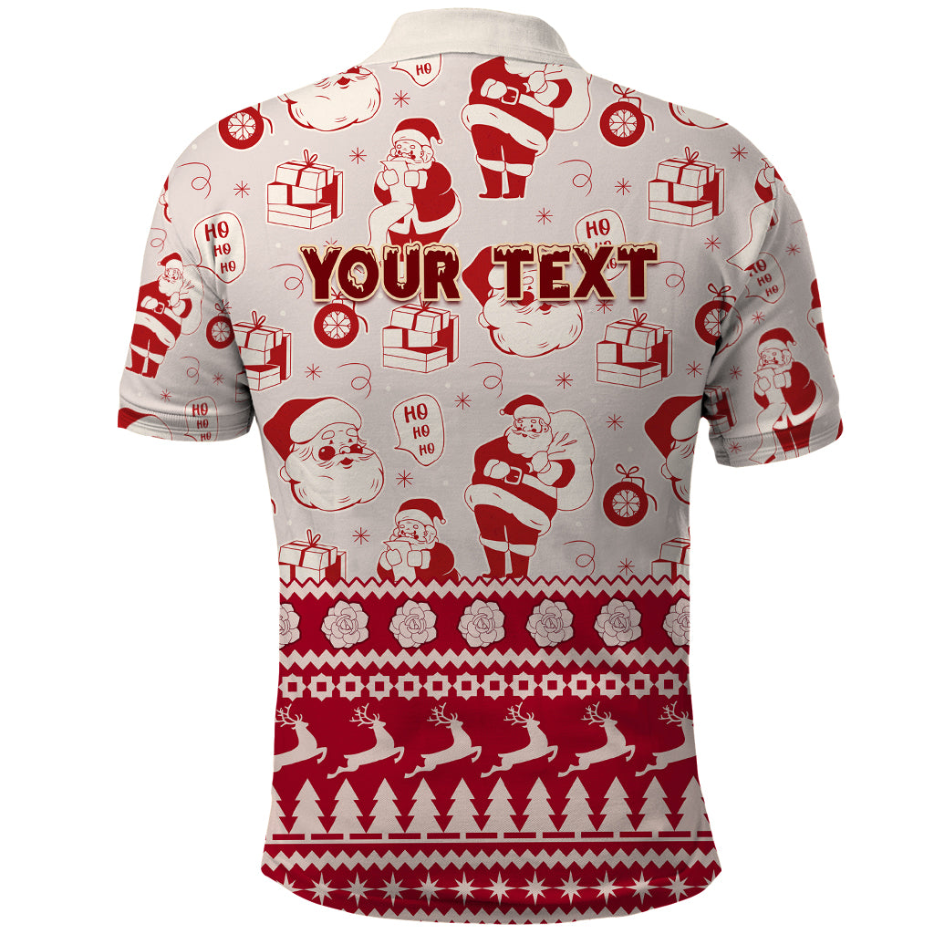 Custom Alabama Christmas Polo Shirt Santa Claus Xmas Pattern - Wonder Print Shop