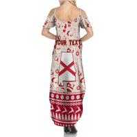 Custom Alabama Christmas Summer Maxi Dress Santa Claus Xmas Pattern - Wonder Print Shop