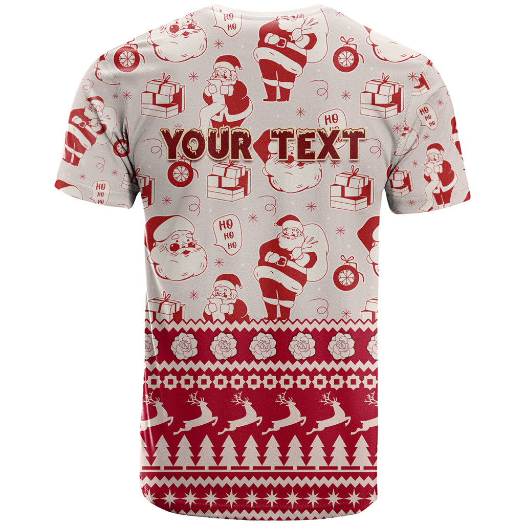 Custom Alabama Christmas T Shirt Santa Claus Xmas Pattern - Wonder Print Shop