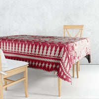 Custom Alabama Christmas Tablecloth Santa Claus Xmas Pattern - Wonder Print Shop