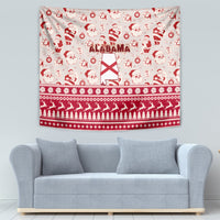 Custom Alabama Christmas Tapestry Santa Claus Xmas Pattern - Wonder Print Shop