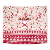 Custom Alabama Christmas Tapestry Santa Claus Xmas Pattern - Wonder Print Shop