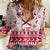 Custom Alabama Christmas Women Casual Shirt Santa Claus Xmas Pattern - Wonder Print Shop
