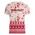 Custom Alabama Christmas Women V Neck T Shirt Santa Claus Xmas Pattern - Wonder Print Shop