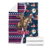 custom-texas-christmas-blanket-cowboy-with-santa-claus-in-space