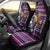 Custom Texas Christmas Car Seat Cover Cowboy With Santa Claus In Space - Wonder Print Shop