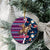 Texas Christmas Ceramic Ornament Cowboy With Santa Claus In Space - Wonder Print Shop