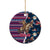Texas Christmas Ceramic Ornament Cowboy With Santa Claus In Space - Wonder Print Shop