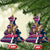 Texas Christmas Ceramic Ornament Cowboy With Santa Claus In Space - Wonder Print Shop