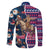 Custom Texas Christmas Family Matching Long Sleeve Bodycon Dress and Hawaiian Shirt Cowboy With Santa Claus In Space - Wonder Print Shop