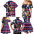 Custom Texas Christmas Family Matching Mermaid Dress and Hawaiian Shirt Cowboy With Santa Claus In Space - Wonder Print Shop