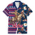 Custom Texas Christmas Family Matching Off Shoulder Maxi Dress and Hawaiian Shirt Cowboy With Santa Claus In Space - Wonder Print Shop