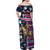 Custom Texas Christmas Family Matching Off Shoulder Maxi Dress and Hawaiian Shirt Cowboy With Santa Claus In Space - Wonder Print Shop