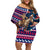 Custom Texas Christmas Family Matching Off Shoulder Short Dress and Hawaiian Shirt Cowboy With Santa Claus In Space - Wonder Print Shop